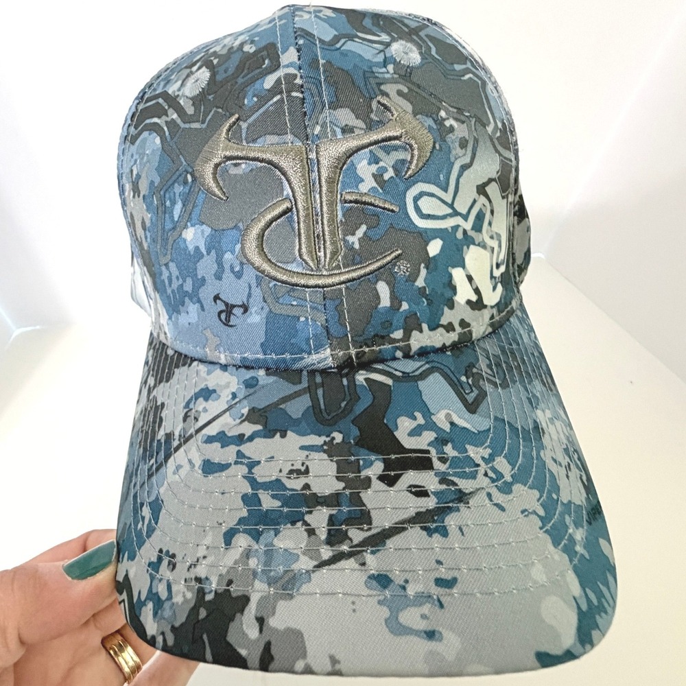 True Timber Camo Viper Blue Digital Camouflage Adjustable Baseball Hat Mens
